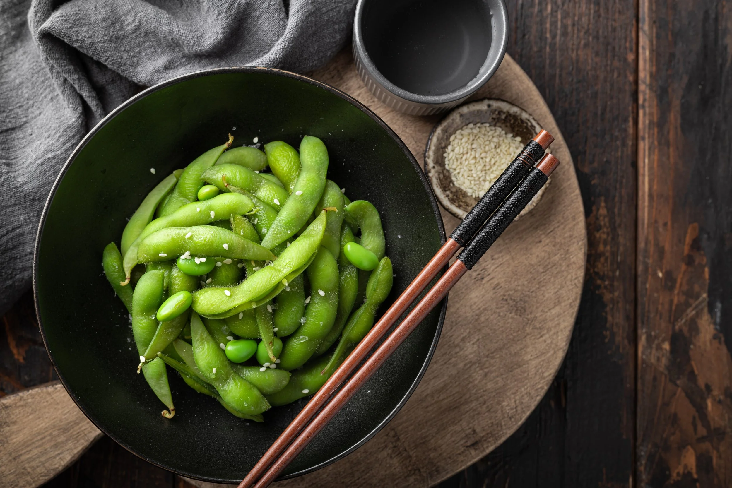 Boiled edamame