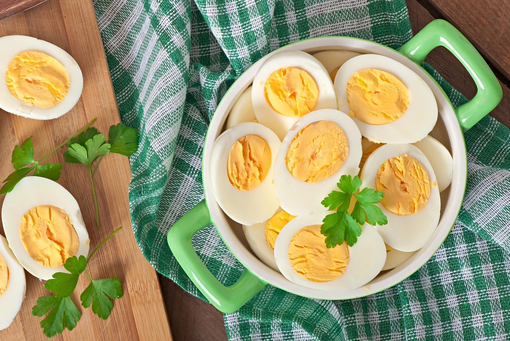 Hard boiled eggs