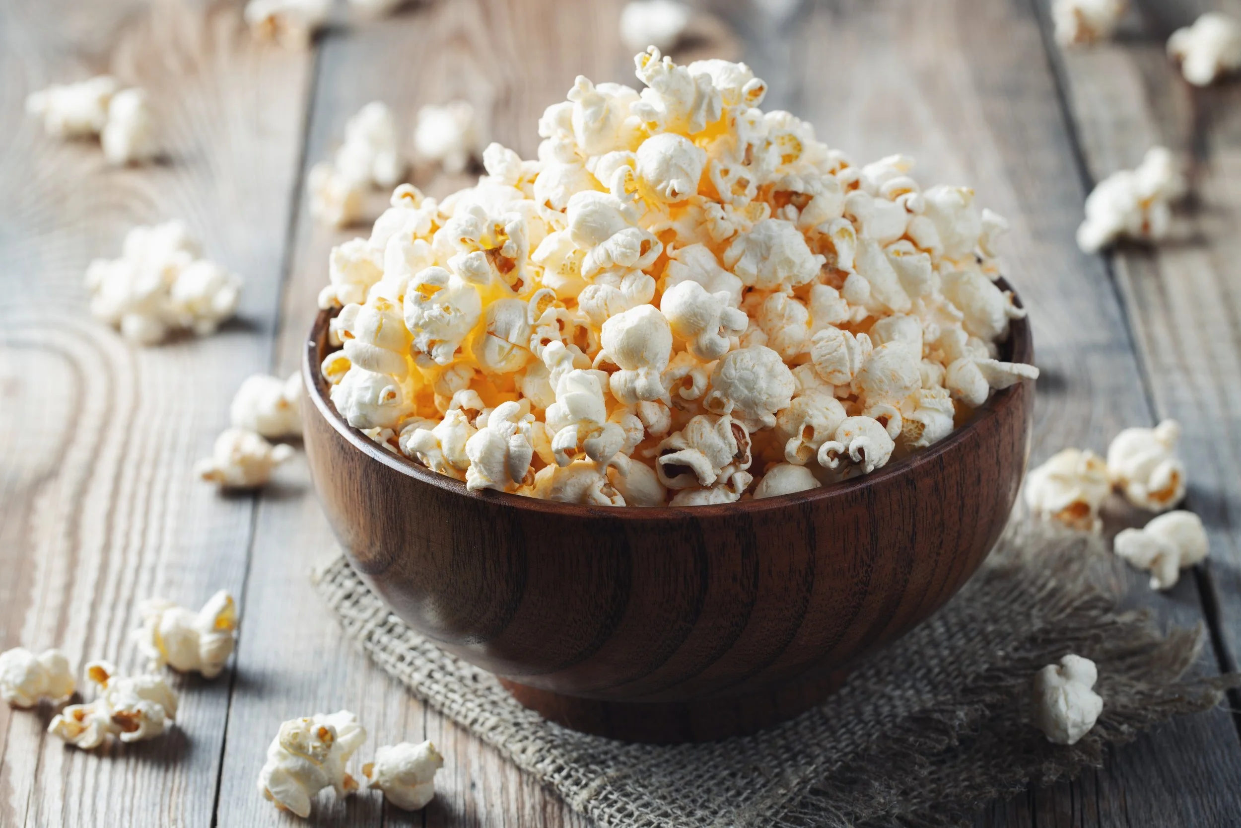 Air-popped popcorn