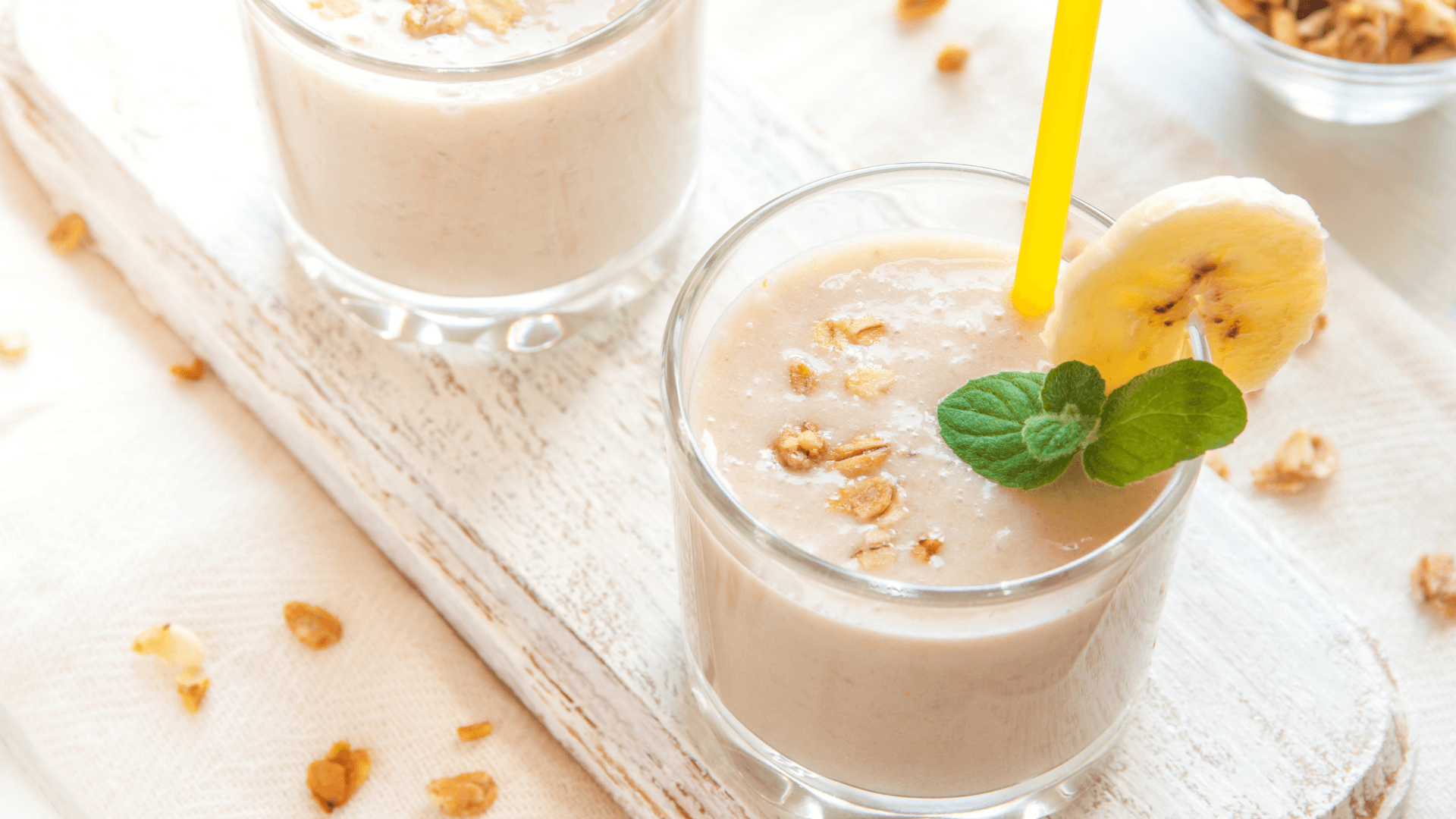 Banana tofu smoothie